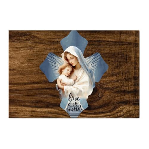 LMMIXEE Lustiges Palettenschild aus Holz mit Bibelvers "Love Is Kind", 30,5 x 20,3 cm, rustikal, christlich, Wandkunst, Bauernhaus-Dekoration, Küche, Retro-Schild, Einweihungsgeschenk LMMIXEE Lustiges Palettenschild aus Holz mit Bibelvers "Love Is Kind", 30,5 x 20,3 cm, rustikal, christlich, Wandkunst, Bauernhaus-Dekoration, Küche, Retro-Schild, Einweihungsgeschenk von LMMIXEE