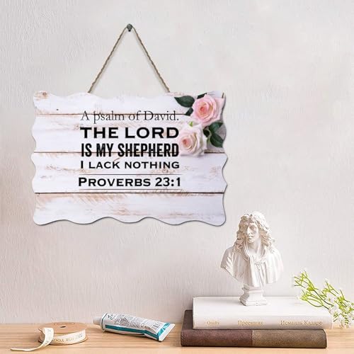 LMMIXEE Lustiges christliches Holzpalettenschild mit Bibelvers "The Lord Is My Shepherd", Sprichwörter 23:1, Holzschilder, 10,2 x 15,2 cm, Schrift, Familie, Wandkunst für Zuhause, Küche, Badezimmer LMMIXEE Lustiges christliches Holzpalettenschild mit Bibelvers "The Lord Is My Shepherd", Sprichwörter 23:1, Holzschilder, 10,2 x 15,2 cm, Schrift, Familie, Wandkunst für Zuhause, Küche, Badezimmer von LMMIXEE