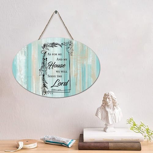 LMMIXEE Rustikale Holzschilder mit Bibelvers "As for Me My House We Will Serve The Lord", Retro-Schriftzug, Holzschild, Wanddekoration für Zuhause, Männerhöhle, Tür, Veranda, Garten, Party, 15,2 x LMMIXEE Rustikale Holzschilder mit Bibelvers "As for Me My House We Will Serve The Lord", Retro-Schriftzug, Holzschild, Wanddekoration für Zuhause, Männerhöhle, Tür, Veranda, Garten, Party, 15,2 x von LMMIXEE