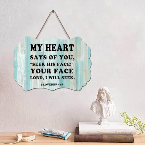 LMMIXEE Rustikale Jesus-Bibelvers Holzschilder "My Heart Says of You", Wandkunst, Vintage-Schrift, Holzschild, Bauernhaus, Wanddekoration für Zuhause, Männerhöhle, Tür, Veranda, Garten, Party, 10,2 x LMMIXEE Rustikale Jesus-Bibelvers Holzschilder "My Heart Says of You", Wandkunst, Vintage-Schrift, Holzschild, Bauernhaus, Wanddekoration für Zuhause, Männerhöhle, Tür, Veranda, Garten, Party, 10,2 x von LMMIXEE