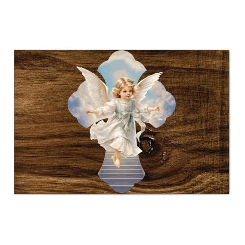 LMMIXEE Rustikaler Bibelvers Christliches Holzpalettenschild Engelskreuz Holzschilder 30,5 x 20,3 cm Kunst Familie Wanddekoration Bauernhaus Dekor Wandkunst Aufhänger für Zuhause, Küche, Badezimmer LMMIXEE Rustikaler Bibelvers Christliches Holzpalettenschild Engelskreuz Holzschilder 30,5 x 20,3 cm Kunst Familie Wanddekoration Bauernhaus Dekor Wandkunst Aufhänger für Zuhause, Küche, Badezimmer von LMMIXEE