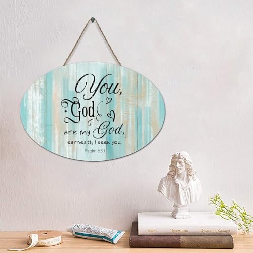 LMMIXEE Rustikales Holzschild mit Bibelvers "You,God,are My God,earnestly I Seek You", Holzschilder, 10,2 x 15,2 cm, christliche Schrift, Familie, Wandkunst, Dekoration für Zuhause, Schlafzimmer LMMIXEE Rustikales Holzschild mit Bibelvers "You,God,are My God,earnestly I Seek You", Holzschilder, 10,2 x 15,2 cm, christliche Schrift, Familie, Wandkunst, Dekoration für Zuhause, Schlafzimmer von LMMIXEE