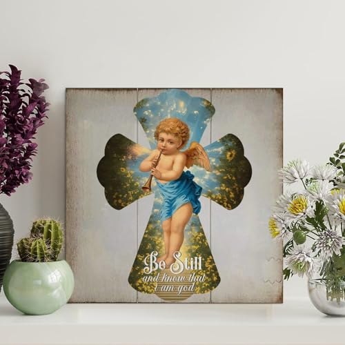 LMMIXEE Rustikales Holzschild mit Bibelvers und Aufschrift "Be still and Know That I Am God", 30,5 x 30,5 cm, Kunst, Familie, Wanddekoration, Wandaufhänger für Zuhause, Küche, Wohnzimmer, Café LMMIXEE Rustikales Holzschild mit Bibelvers und Aufschrift "Be still and Know That I Am God", 30,5 x 30,5 cm, Kunst, Familie, Wanddekoration, Wandaufhänger für Zuhause, Küche, Wohnzimmer, Café von LMMIXEE