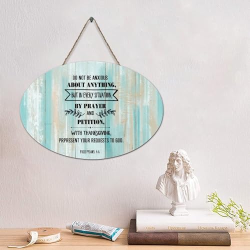 LMMIXEE Rustikales Palettenschild mit Bibelvers aus Holz, Aufschrift "Do Not Be Anxious About Anything", 10,2 x 15,2 cm, christliche Schrift, Wandkunst, Familienwanddekoration für Küche, Schlafzimmer LMMIXEE Rustikales Palettenschild mit Bibelvers aus Holz, Aufschrift "Do Not Be Anxious About Anything", 10,2 x 15,2 cm, christliche Schrift, Wandkunst, Familienwanddekoration für Küche, Schlafzimmer von LMMIXEE