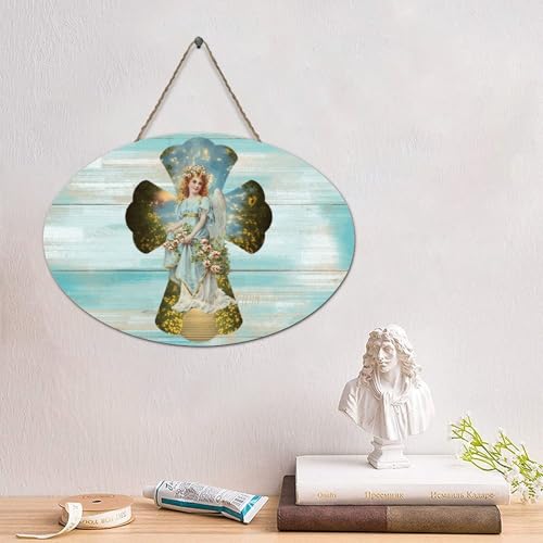 LMMIXEE Vintage Bibelvers Christliches Holzpalettenschild Engel Kreuz Holzschilder 10,2 x 15,2 cm christliches Bauernhaus Wandkunst Wohnkultur Aufhänger Familie Wanddekoration für Zuhause, Küche LMMIXEE Vintage Bibelvers Christliches Holzpalettenschild Engel Kreuz Holzschilder 10,2 x 15,2 cm christliches Bauernhaus Wandkunst Wohnkultur Aufhänger Familie Wanddekoration für Zuhause, Küche von LMMIXEE