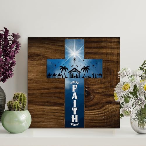 LMMIXEE Vintage Bibelvers Christliches Holzpalettenschild Glaube Holzschilder 30,5 x 30,5 cm christliches Bauernhaus Holzfamilie Wandkunst Dekor Wandaufhänger für Wohnzimmer Schlafzimmer neues Haus LMMIXEE Vintage Bibelvers Christliches Holzpalettenschild Glaube Holzschilder 30,5 x 30,5 cm christliches Bauernhaus Holzfamilie Wandkunst Dekor Wandaufhänger für Wohnzimmer Schlafzimmer neues Haus von LMMIXEE