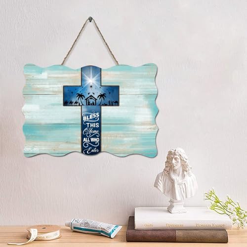 LMMIXEE Vintage Jesus Bibelvers Holzpalettenschild Bless This Home All Who Enter Holzschilder 10,2 x 15,2 cm Kunst Holz Familie Wandkunst Dekor Wandaufhänger für Zuhause Schlafzimmer Küche Wohnzimmer LMMIXEE Vintage Jesus Bibelvers Holzpalettenschild Bless This Home All Who Enter Holzschilder 10,2 x 15,2 cm Kunst Holz Familie Wandkunst Dekor Wandaufhänger für Zuhause Schlafzimmer Küche Wohnzimmer von LMMIXEE