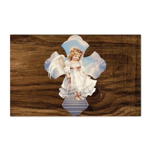 LMMIXEE Vintage Jesus Bibelvers Holzpalettenschild Engel Kreuz Holzschilder 40,6 x 25,4 cm Schrift Bauernhaus Wanddekoration Wandkunstaufhänger Heimdekoration für Schlafzimmer Wohnzimmer LMMIXEE Vintage Jesus Bibelvers Holzpalettenschild Engel Kreuz Holzschilder 40,6 x 25,4 cm Schrift Bauernhaus Wanddekoration Wandkunstaufhänger Heimdekoration für Schlafzimmer Wohnzimmer von LMMIXEE