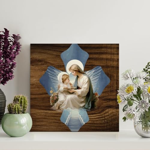 LMMIXEE Vintage Jesus Bibelvers Holzpalettenschild Geburt Jesu Szene Kreuz Holzschilder 20,3 x 20,3 cm Kunst Bauernhaus Holz Familie Wandkunst Dekor Wandaufhänger für Zuhause Schlafzimmer Küche LMMIXEE Vintage Jesus Bibelvers Holzpalettenschild Geburt Jesu Szene Kreuz Holzschilder 20,3 x 20,3 cm Kunst Bauernhaus Holz Familie Wandkunst Dekor Wandaufhänger für Zuhause Schlafzimmer Küche von LMMIXEE