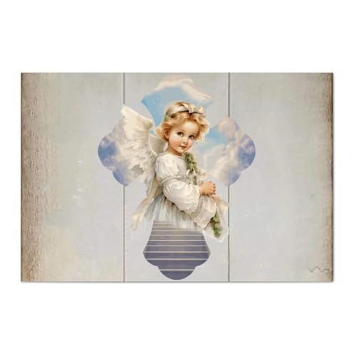 LMMIXEE Vintage Lustiges Bibelvers Holzpalettenschild Engel Kreuz Wandschild 30,5 x 20,3 cm Rustikale christliche Holzwandkunst Bauernhaus Dekor Küche Retro Hängeschild Einweihungsgeschenk LMMIXEE Vintage Lustiges Bibelvers Holzpalettenschild Engel Kreuz Wandschild 30,5 x 20,3 cm Rustikale christliche Holzwandkunst Bauernhaus Dekor Küche Retro Hängeschild Einweihungsgeschenk von LMMIXEE
