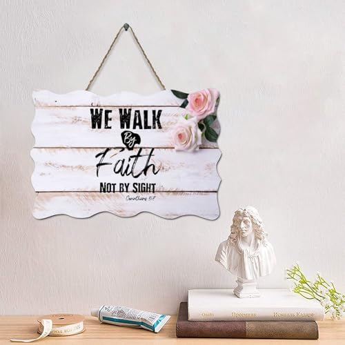 LMMIXEE We Walk by Faith Not by Sight Corinthians 5:7 Rustikale christliche Schrift, Holzschilder, religiöse Wandkunst, rustikale Wanddekorationen für Wohnzimmer, Küche, 15,2 x 25,4 cm LMMIXEE We Walk by Faith Not by Sight Corinthians 5:7 Rustikale christliche Schrift, Holzschilder, religiöse Wandkunst, rustikale Wanddekorationen für Wohnzimmer, Küche, 15,2 x 25,4 cm von LMMIXEE