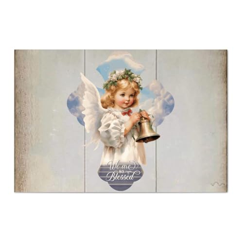 LMMIXEE We're So Blessed Holzschilder, Bibelvers, Holzschild, rustikaler Wandaufhänger, Bauernhaus, Wandkunst, Jesus-Zitat für Zuhause, Küche, Badezimmer, Wohnzimmer, 30,5 x 20,3 cm LMMIXEE We're So Blessed Holzschilder, Bibelvers, Holzschild, rustikaler Wandaufhänger, Bauernhaus, Wandkunst, Jesus-Zitat für Zuhause, Küche, Badezimmer, Wohnzimmer, 30,5 x 20,3 cm von LMMIXEE