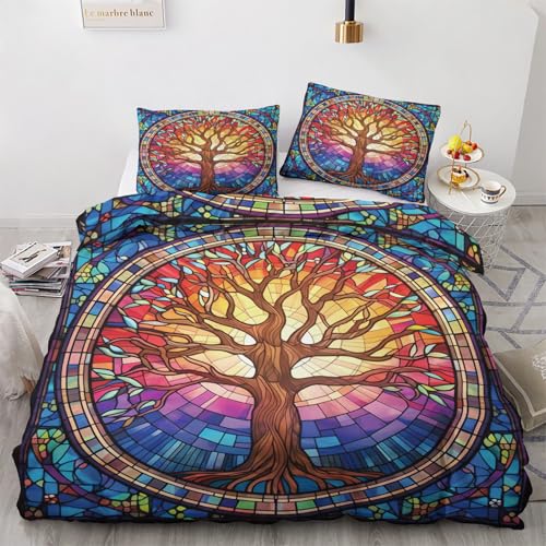 LMMSMGS Bettwäsche 135x200 Heiliger Baum Bettwäsche-Sets– Weiches Mikrofaser-Set mit Bettbezug 135x200 + 1 Kissenbezüge 80x80 mit Reißverschluss Eckbinder für Mädchen Jungen LMMSMGS Bettwäsche 135x200 Heiliger Baum Bettwäsche-Sets– Weiches Mikrofaser-Set mit Bettbezug 135x200 + 1 Kissenbezüge 80x80 mit Reißverschluss Eckbinder für Mädchen Jungen von LMMSMGS
