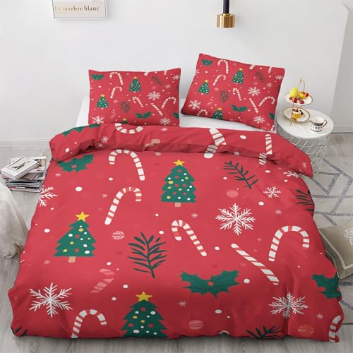 LMMSMGS Bettwäsche 135x200 Weihnachtsbaum Bettwäsche-Sets– Weiches Mikrofaser-Set mit Bettbezug 135x200 + 1 Kissenbezüge 80x80 mit Reißverschluss Eckbinder für Mädchen Jungen LMMSMGS Bettwäsche 135x200 Weihnachtsbaum Bettwäsche-Sets– Weiches Mikrofaser-Set mit Bettbezug 135x200 + 1 Kissenbezüge 80x80 mit Reißverschluss Eckbinder für Mädchen Jungen von LMMSMGS