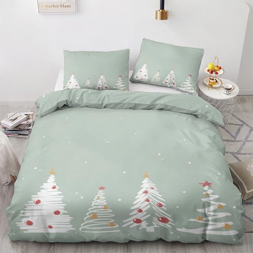 LMMSMGS Bettwäsche 135x200 Weihnachtsbaum Bettwäsche-Sets– Weiches Mikrofaser-Set mit Bettbezug 135x200 + 1 Kissenbezüge 80x80 mit Reißverschluss Eckbinder für Mädchen Jungen LMMSMGS Bettwäsche 135x200 Weihnachtsbaum Bettwäsche-Sets– Weiches Mikrofaser-Set mit Bettbezug 135x200 + 1 Kissenbezüge 80x80 mit Reißverschluss Eckbinder für Mädchen Jungen von LMMSMGS