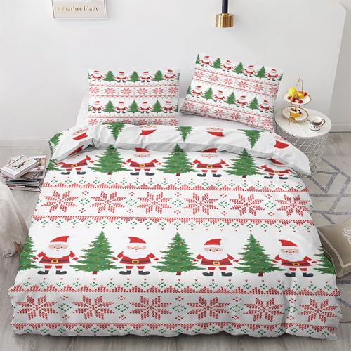 LMMSMGS Bettwäsche 135x200 Weihnachtsmotiv Bettwäsche-Sets– Weiches Mikrofaser-Set mit Bettbezug 135x200 + 1 Kissenbezüge 80x80 mit Reißverschluss Eckbinder für Mädchen Jungen LMMSMGS Bettwäsche 135x200 Weihnachtsmotiv Bettwäsche-Sets– Weiches Mikrofaser-Set mit Bettbezug 135x200 + 1 Kissenbezüge 80x80 mit Reißverschluss Eckbinder für Mädchen Jungen von LMMSMGS