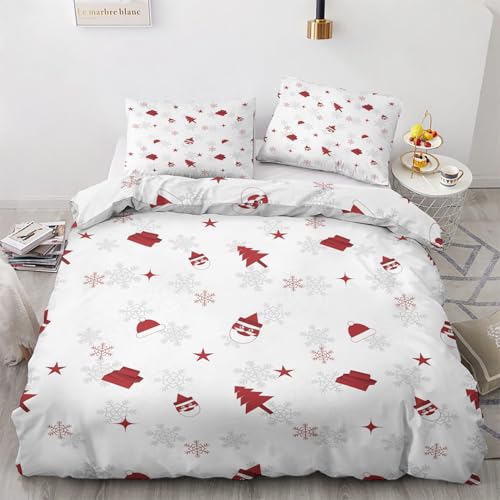LMMSMGS Bettwäsche 135x200 Weihnachtsmotiv Bettwäsche-Sets– Weiches Mikrofaser-Set mit Bettbezug 135x200 + 1 Kissenbezüge 80x80 mit Reißverschluss Eckbinder für Mädchen Jungen LMMSMGS Bettwäsche 135x200 Weihnachtsmotiv Bettwäsche-Sets– Weiches Mikrofaser-Set mit Bettbezug 135x200 + 1 Kissenbezüge 80x80 mit Reißverschluss Eckbinder für Mädchen Jungen von LMMSMGS