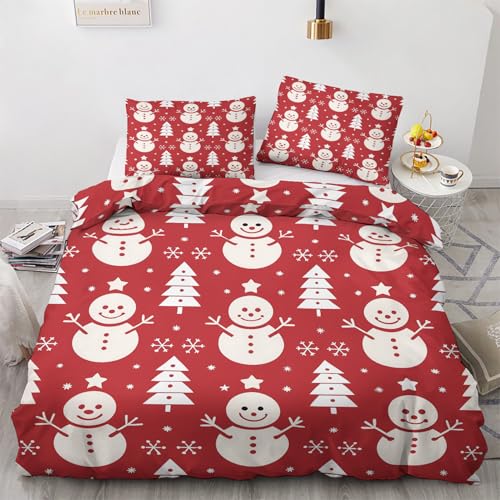 LMMSMGS Bettwäsche 135x200 Weihnachtsmotiv Bettwäsche-Sets– Weiches Mikrofaser-Set mit Bettbezug 135x200 + 1 Kissenbezüge 80x80 mit Reißverschluss Eckbinder für Mädchen Jungen LMMSMGS Bettwäsche 135x200 Weihnachtsmotiv Bettwäsche-Sets– Weiches Mikrofaser-Set mit Bettbezug 135x200 + 1 Kissenbezüge 80x80 mit Reißverschluss Eckbinder für Mädchen Jungen von LMMSMGS