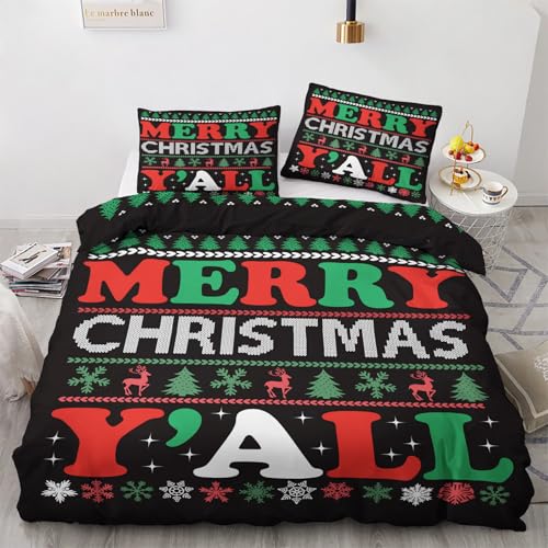 LMMSMGS Bettwäsche 155x220 Weihnachtsmotiv Bettwäsche-Sets– Weiches Mikrofaser-Set mit Bettbezug 155x220 + 1 Kissenbezüge 80x80 mit Reißverschluss Eckbinder für Mädchen Jungen LMMSMGS Bettwäsche 155x220 Weihnachtsmotiv Bettwäsche-Sets– Weiches Mikrofaser-Set mit Bettbezug 155x220 + 1 Kissenbezüge 80x80 mit Reißverschluss Eckbinder für Mädchen Jungen von LMMSMGS