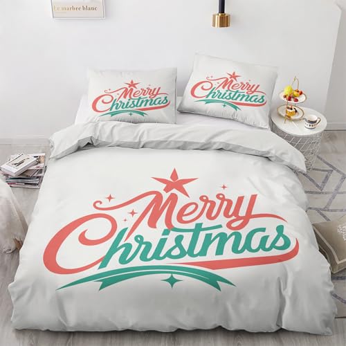 LMMSMGS Bettwäsche 155x220 Weihnachtsmotiv Bettwäsche-Sets– Weiches Mikrofaser-Set mit Bettbezug 155x220 + 1 Kissenbezüge 80x80 mit Reißverschluss Eckbinder für Mädchen Jungen LMMSMGS Bettwäsche 155x220 Weihnachtsmotiv Bettwäsche-Sets– Weiches Mikrofaser-Set mit Bettbezug 155x220 + 1 Kissenbezüge 80x80 mit Reißverschluss Eckbinder für Mädchen Jungen von LMMSMGS