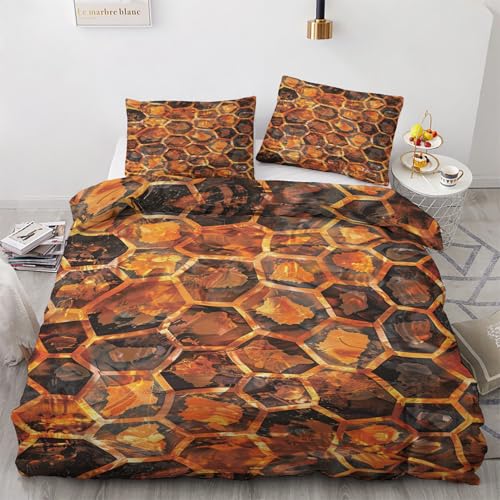 LMMSMGS Bettwäsche 200x200 Bienenstock Bettwäsche-Sets– Weiches Mikrofaser-Set mit Bettbezug 200x200 + 2 Kissenbezüge 80x80 mit Reißverschluss Eckbinder für Mädchen Jungen LMMSMGS Bettwäsche 200x200 Bienenstock Bettwäsche-Sets– Weiches Mikrofaser-Set mit Bettbezug 200x200 + 2 Kissenbezüge 80x80 mit Reißverschluss Eckbinder für Mädchen Jungen von LMMSMGS