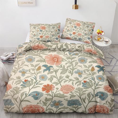LMMSMGS Bettwäsche 200x220 Blumen Bettwäsche-Sets– Weiches Mikrofaser-Set mit Bettbezug 200x220 + 2 Kissenbezüge 80x80 mit Reißverschluss Eckbinder für Mädchen Jungen LMMSMGS Bettwäsche 200x220 Blumen Bettwäsche-Sets– Weiches Mikrofaser-Set mit Bettbezug 200x220 + 2 Kissenbezüge 80x80 mit Reißverschluss Eckbinder für Mädchen Jungen von LMMSMGS