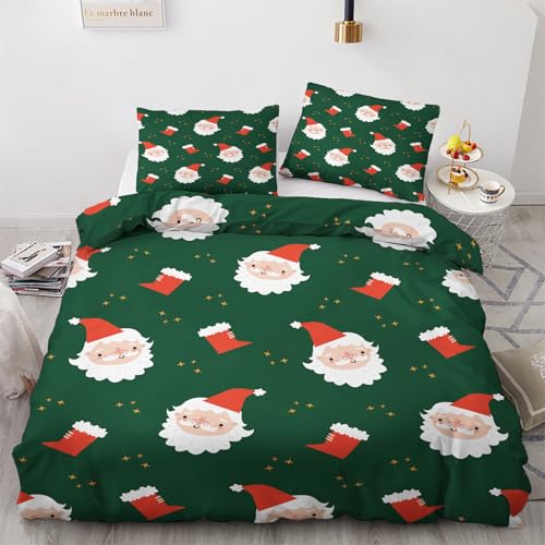 LMMSMGS Bettwäsche 200x220 Weihnachtsmotiv Bettwäsche-Sets– Weiches Mikrofaser-Set mit Bettbezug 200x220 + 2 Kissenbezüge 80x80 mit Reißverschluss Eckbinder für Mädchen Jungen LMMSMGS Bettwäsche 200x220 Weihnachtsmotiv Bettwäsche-Sets– Weiches Mikrofaser-Set mit Bettbezug 200x220 + 2 Kissenbezüge 80x80 mit Reißverschluss Eckbinder für Mädchen Jungen von LMMSMGS