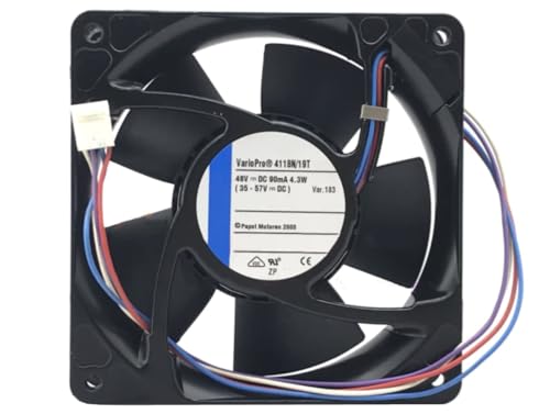 LMNCBVYA Beautyrankle 48V 120mm Cooling Fan 4118N/19T - 4-Wire Fan for Optimal Cooling von LMNCBVYA
