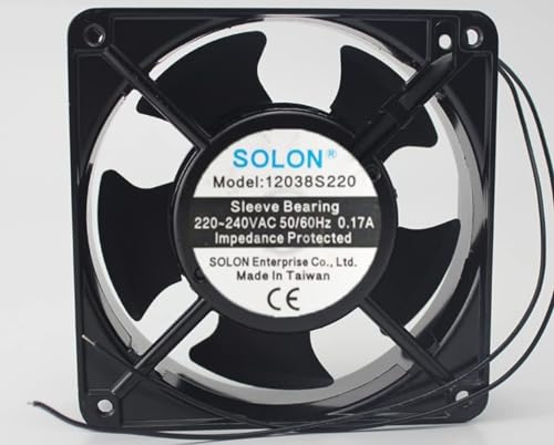 LMNCBVYA High-Performance 220/240V 120mm Cooling Fan 12038S220-0.17A, Durable & Efficient for Optimal Cooling von LMNCBVYA