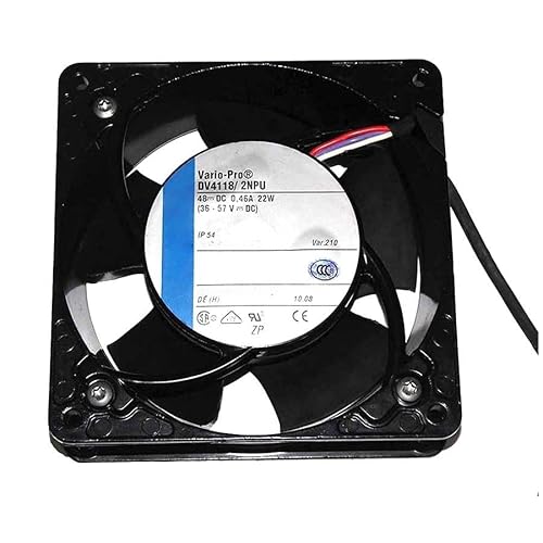 LMNCBVYA High-Performance 48V Cooling Fan for Vario-Pro DV4118/2NPU - 120x120x38mm, 4Wire, IP54 Rated, 22W Power Supply von LMNCBVYA