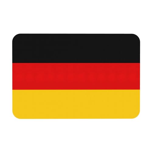 LMNUDS Badematte mit deutscher Flagge, Kieselgur-Duschmatte, rutschfest, für Badezimmerboden, kompaktes Design, 24 x 40 cm von LMNUDS