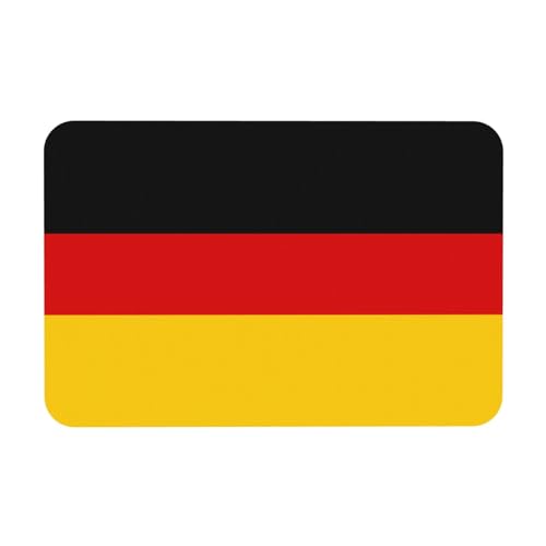 LMNUDS Badematte mit deutscher Flagge, Kieselgur-Duschmatte, rutschfest, für Badezimmerboden, kompaktes Design, 24 x 40 cm von LMNUDS