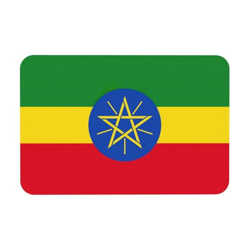 LMNUDS Badvorleger Äthiopien Flagge, Kieselgur Duschmatte, rutschfeste Badezimmerboden, kompaktes Design, 60 x 40 cm LMNUDS Badvorleger Äthiopien Flagge, Kieselgur Duschmatte, rutschfeste Badezimmerboden, kompaktes Design, 60 x 40 cm von LMNUDS