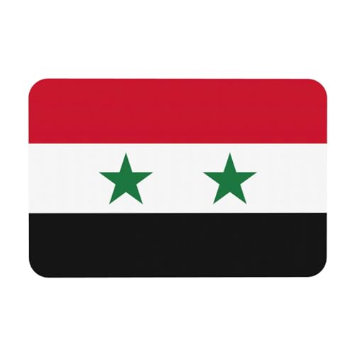LMNUDS Syrische Arabische Republik Republik Syrien Print Badematte, Kieselgur Duschmatte, Anti-Rutsch-Badezimmerboden, kompaktes Design, 60 x 40 cm von LMNUDS
