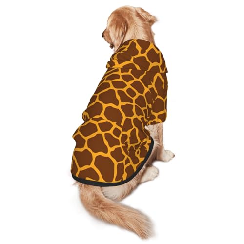Hunde-Kapuzenpullover mit Giraffen-Aufdruck, warm, weich und atmungsaktiv, für mittelgroße bis große Hunde, leicht zu tragen, für Winter und Herbst Hunde-Kapuzenpullover mit Giraffen-Aufdruck, warm, weich und atmungsaktiv, für mittelgroße bis große Hunde, leicht zu tragen, für Winter und Herbst von LMNvbz