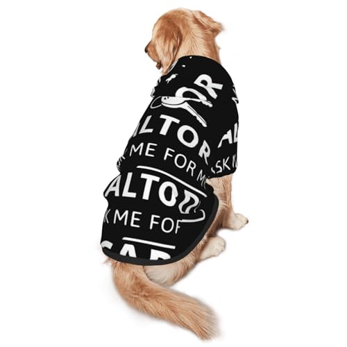 I'M A Realtor Ask Me Hunde-Kapuzenpullover mit Aufdruck, warm, weich und atmungsaktiv, mit Kapuze für mittelgroße bis große Hunde, leicht zu tragen, für Winter und Herbst I'M A Realtor Ask Me Hunde-Kapuzenpullover mit Aufdruck, warm, weich und atmungsaktiv, mit Kapuze für mittelgroße bis große Hunde, leicht zu tragen, für Winter und Herbst von LMNvbz