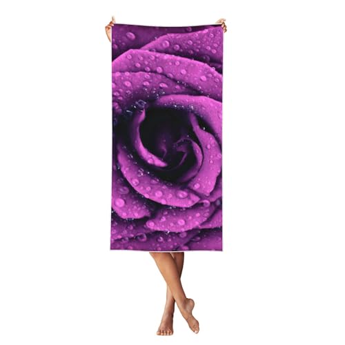 LMNvbz Schnell trocknendes Strandtuch mit blühendem Rosen-Blumendruck, 140 x 70 cm, weiche, saugfähige Handtücher für Pool, Cabana und Urlaub LMNvbz Schnell trocknendes Strandtuch mit blühendem Rosen-Blumendruck, 140 x 70 cm, weiche, saugfähige Handtücher für Pool, Cabana und Urlaub von LMNvbz