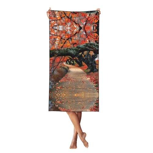 LMNvbz Strandtuch, Motiv: Baum im Herbst, schnelltrocknend, 140 x 70 cm, weiche, saugfähige Handtücher für Pool, Cabana und Urlaub LMNvbz Strandtuch, Motiv: Baum im Herbst, schnelltrocknend, 140 x 70 cm, weiche, saugfähige Handtücher für Pool, Cabana und Urlaub von LMNvbz