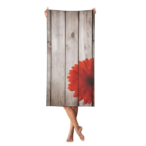 LMNvbz Strandtuch mit Holzbrett, Retro-Blumen-Motiv, schnell trocknend, 140 x 70 cm, weich, saugfähig, Handtücher für Pool, Cabana und Urlaub LMNvbz Strandtuch mit Holzbrett, Retro-Blumen-Motiv, schnell trocknend, 140 x 70 cm, weich, saugfähig, Handtücher für Pool, Cabana und Urlaub von LMNvbz