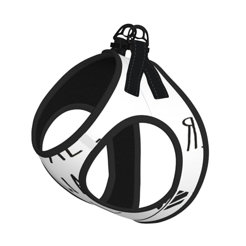 Not All Who Wander Are Lost Hundegeschirr, verstellbar, für Katzen und Hunde, weich, atmungsaktiv, Netzweste mit reflektierendem Design, ausbruchsichere Leine für kleine Haustiere von LMNvbz