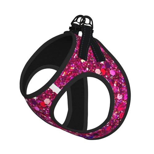 Verstellbares Geschirr-Set mit Glitzermuster für Katzen und Hunde, weich, atmungsaktiv, Kätzchen-Welpen-Netzweste mit reflektierendem Design, ausbruchsichere Leine für kleine Haustiere Verstellbares Geschirr-Set mit Glitzermuster für Katzen und Hunde, weich, atmungsaktiv, Kätzchen-Welpen-Netzweste mit reflektierendem Design, ausbruchsichere Leine für kleine Haustiere von LMNvbz