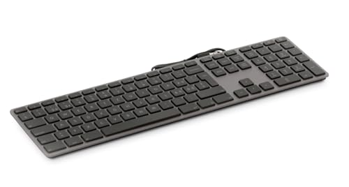 LMP USB Numerische Tastatur (ISO) Windows - KB-3421, 110 Tasten, 2X USB-Anschlüsse, Aluminium - Italienisches QWERTY-Layout - Sideral Grey von LMP