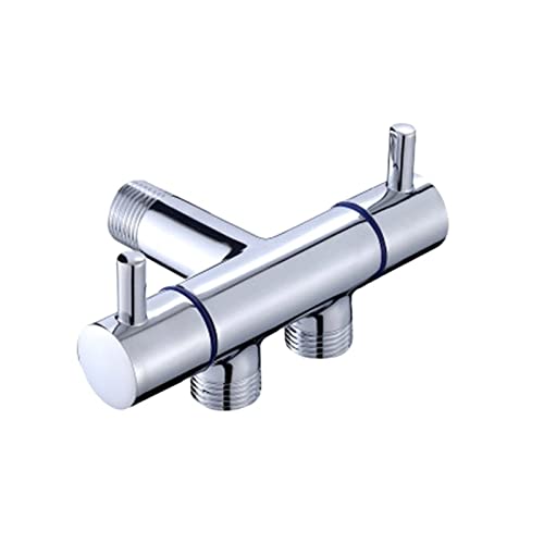 LMPVPDGADZ Badezimmerhahn Ventil Winkelventil Einzeleinlass Doppelablauf Doppelregelventil for Duschkopf WC Waschbecken Becken Warmwasserbereiter von LMPVPDGADZ