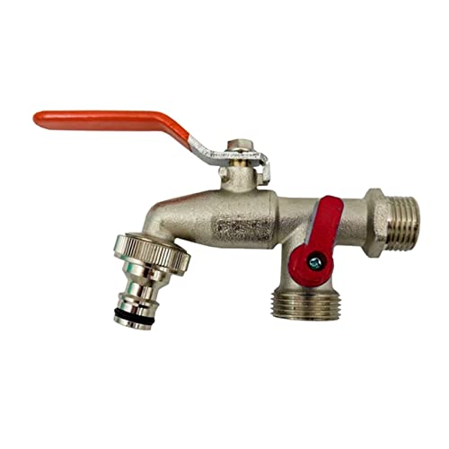 LMPVPDGADZ Garten Outdoor Tap Valve Anti-Rost Messing Tap Connector Wasserhahn Double Outlet 1/2inch Fit for BSP. Fit for Hozelock LMPVPDGADZ Garten Outdoor Tap Valve Anti-Rost Messing Tap Connector Wasserhahn Double Outlet 1/2inch Fit for BSP. Fit for Hozelock von LMPVPDGADZ