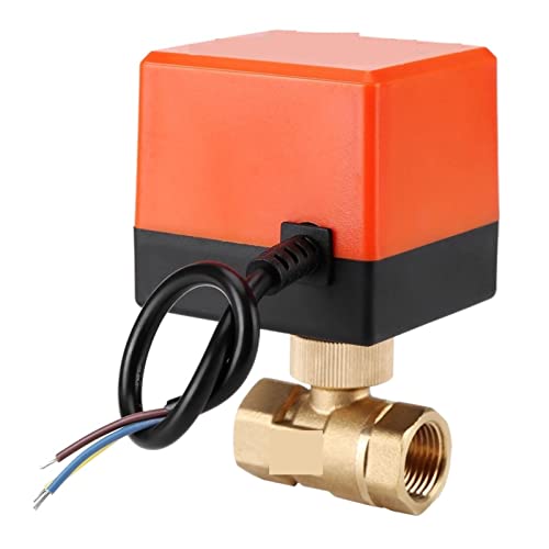 LMPVPDGADZ Kugelhahn AC 220V. Messing Elektrische motorisierte Kugelhahn 2-Wege 3-Draht 1,6MPA-Gewindefit for Dn15. Fit for dn25.(DN25) von LMPVPDGADZ