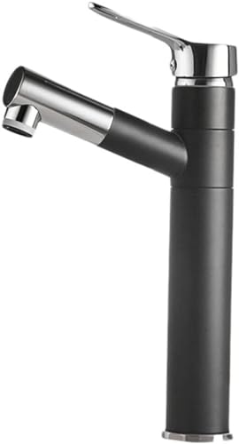 Badezimmermixer Tippen Sie mit Ausziehen von Sprühgerät Dual -Modus Einzelhebel Messingmixer Wasserhahn Badewaschbecken Mixer Hahn von LMRJHAZ