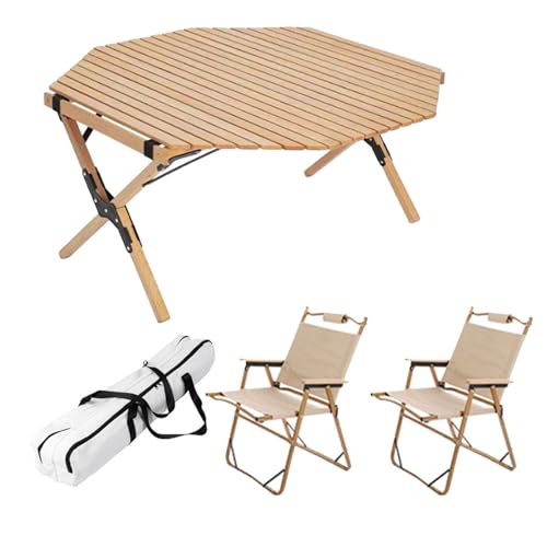 LMRJHAZ 3 PCs Camping -Klapptisch und Airs -Set, tragbarer Bienentisch für Picknick im Innenbereich im Freien mit einfacher Tragetasche LMRJHAZ 3 PCs Camping -Klapptisch und Airs -Set, tragbarer Bienentisch für Picknick im Innenbereich im Freien mit einfacher Tragetasche von LMRJHAZ