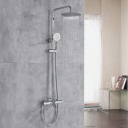 LMRJHAZ Duschsets, Chrom Thermostat 360 Grad schwenkbar Handbrause Wasserhahn Badezimmer Duschset Wasserfall Regendusche Kopf Kalt Heißmischer LMRJHAZ Duschsets, Chrom Thermostat 360 Grad schwenkbar Handbrause Wasserhahn Badezimmer Duschset Wasserfall Regendusche Kopf Kalt Heißmischer von LMRJHAZ