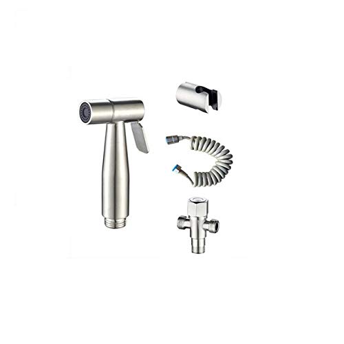 LMRJHAZ Edelstahl -Toilettenhand gehalten Bidet Wasserhahn Sprühgerät Bidet Set Sprayer -Waffen -Toilettenspray für Badezimmer Selbstbereinigungsduschkopf, A1 (A6) von LMRJHAZ