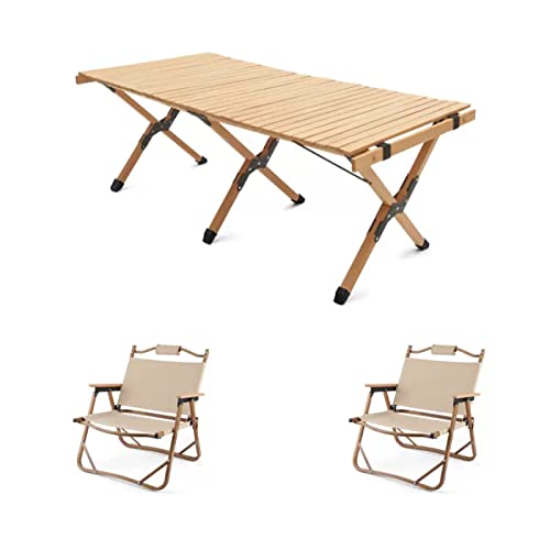 LMRJHAZ Klapper Bistroisch und Luft, Klapptisch im Freien und Luft, tragbare Camping -Picknicktisch und Luft, für Terrasse, Garten, Garten von LMRJHAZ